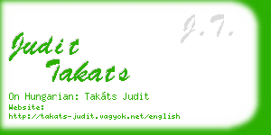 judit takats business card